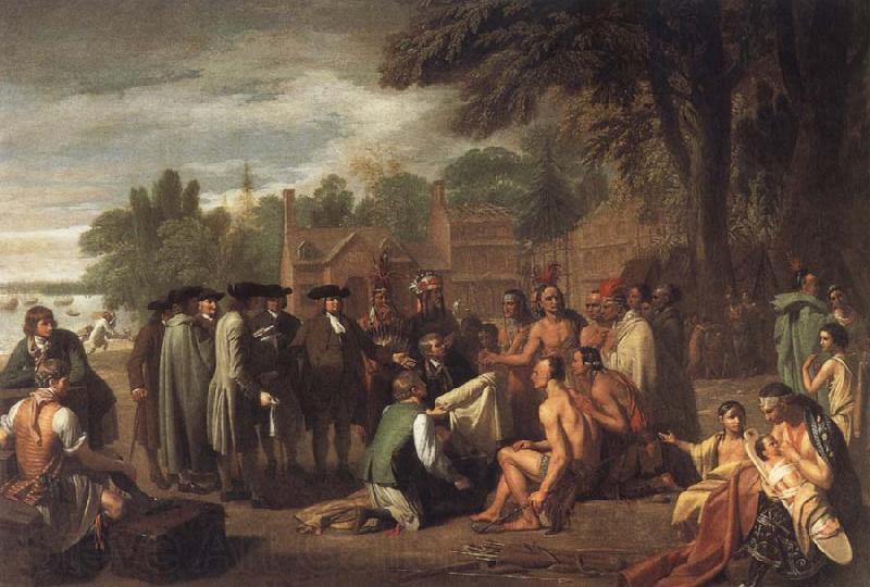 Benjamin West Penn-s Treaty with the Indians France oil painting art